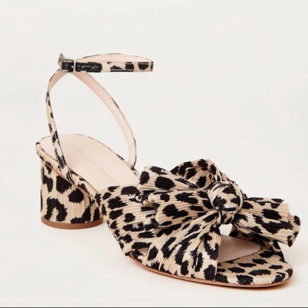 Loeffler Randal leopard Dahlia sandals